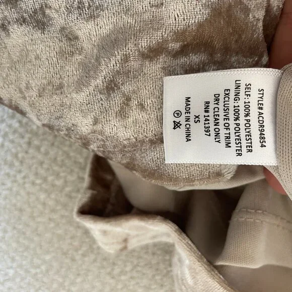 ASTR Gold Velvet Coco Bodycon Mini Dress (xs) - Picture 8 of 9